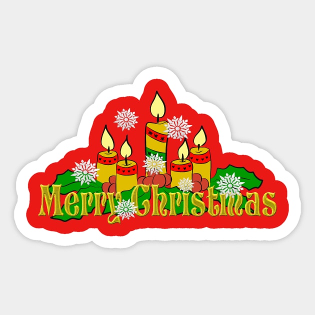 FESTIVE Christmas Lights Sticker by SartorisArt1